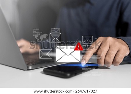 Electronic mail security system provides protection against phishing, scam, spam and fraud by warning users about suspicious online messages, hacker threats, and account crime