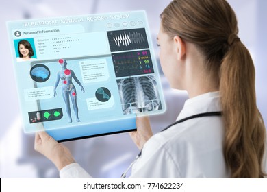 Electronic Medical Record Concept.