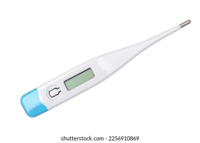 Electronic modern thermometer isolated on white background - Shutterstock ID 2256910869