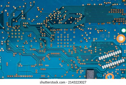 Electronic Motherboard, Isometric Processor Microchip