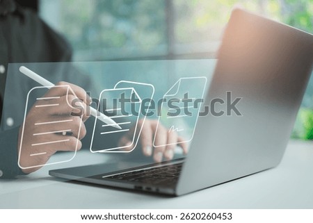 Electronic paperwork streamlines document handling, reducing reliance on physical forms.