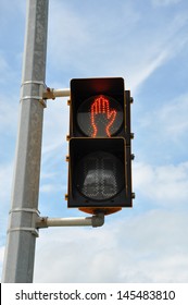 Electronic Stop Sign Do Not Cross Stock Photo 145483810 | Shutterstock