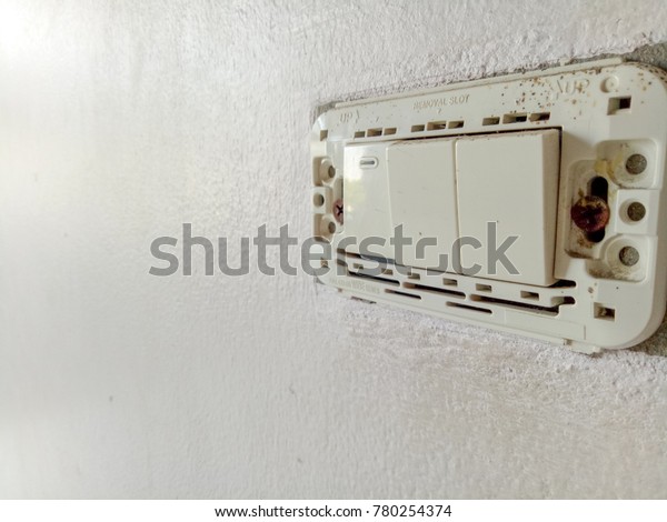 Electronic Switch on the White\
Wall