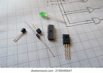 Electronics projects topics and ideas with semiconductor components.