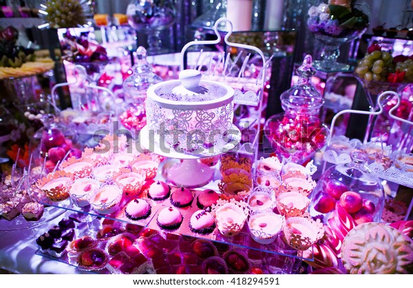 Elegance Wedding Reception Table Food Decor Stock Photo Edit Now