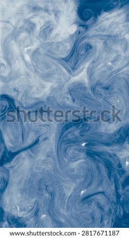 An elegant abstract background featuring soft blue and white fluid swirls that resemble flowing water, clouds, or delicate ink patterns. The smooth organic textures and calming cool tones create a modern, dreamy aesthetic, making it ideal for wallpapers, branding, digital artwork, presentations, packaging, social media graphics, and other creative design projects. High-resolution with a clean, sophisticated appearance.