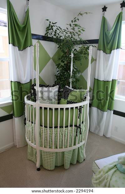 Elegant Baby Crib Home Interior Stock Photo Edit Now 2294194