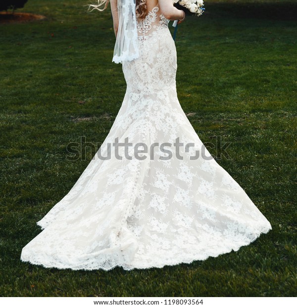 Elegant Classy Wedding Dress Bride Posing Stock Photo Edit Now