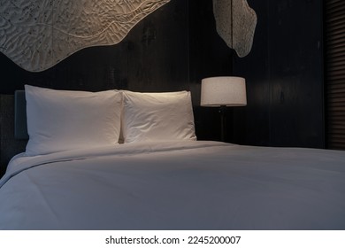 Elegant and comfortable home and hotel bedroom interior. - Shutterstock ID 2245200007