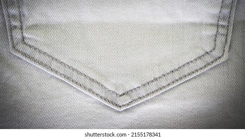 Elegant Denim Fabric White Denim Background