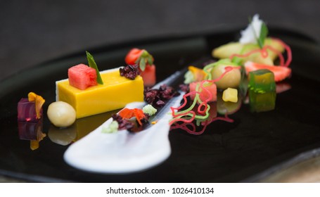 Elegant Dessert In A Plate