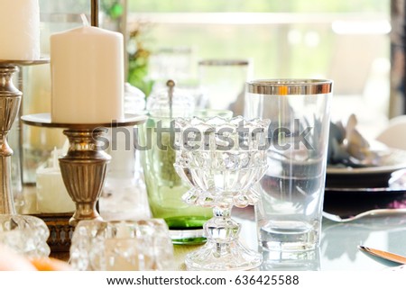 Elegant dining table setting