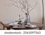 Elegant Dining Table Setting with Minimalist Dcor