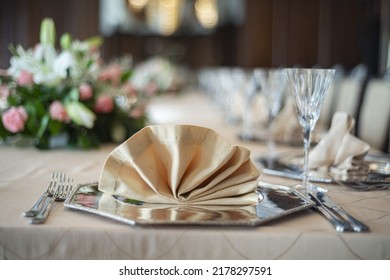 The Elegant Dinner Table, Celebratory Dinner Table For Gala Night