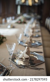 The Elegant Dinner Table, Celebratory Dinner Table For Gala Night