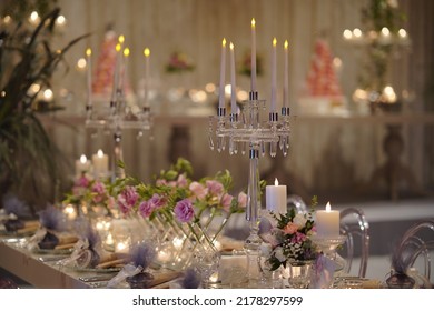 The Elegant Dinner Table, Celebratory Dinner Table For Gala Night