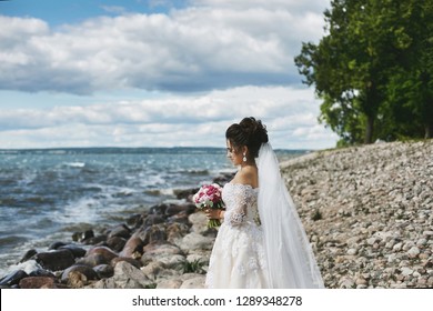 Beach Wedding Dresses For Plus Size Women Images Stock Photos