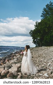Beach Wedding Dresses For Plus Size Women Images Stock Photos