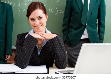 Elegant Female School Teacher Classroom Stock Photo 33973504 | Shutterstock