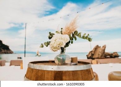 Elegant flower decoration for celebration, wedding, event or birthday party