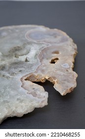 Elegant Geode Crystalline Agate Isolated