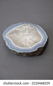 Elegant Geode Crystalline Agate Isolated