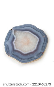 Elegant Geode Crystalline Agate Isolated