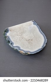 Elegant Geode Crystalline Agate Isolated