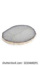 Elegant Geode Crystalline Agate Isolated