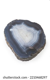 Elegant Geode Crystalline Agate Isolated