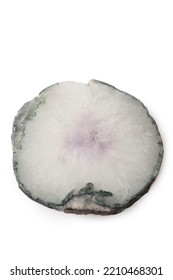 Elegant Geode Crystalline Agate Isolated