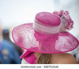 Elegant hats at a horse race - Shutterstock ID 2087916160