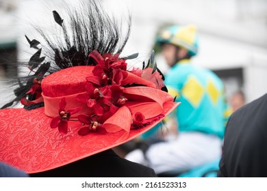 Elegant hats at a horse race  - Shutterstock ID 2161523313