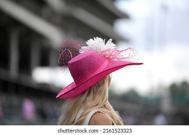 Elegant hats at a horse race  - Shutterstock ID 2161523323