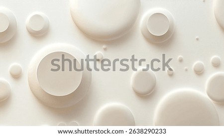 Elegant ivory backdrop showcasing subtle raised circular patterns, radiating gentle warmth and