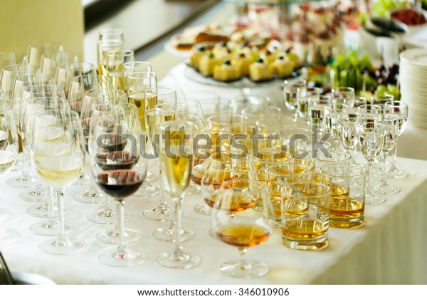 Elegant Luxury Alcohol Table Wine Champagne Stock Photo Edit Now