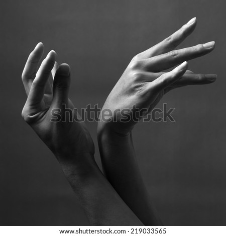 Image, Stock Photo touch it Hand Fingers