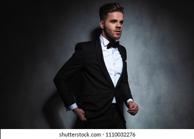 Sexy Elegant Young Model Tuxedo Looking Stock Photo (Edit Now) 1647396394