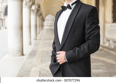 Elegant Man In Tuxedo
