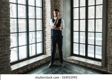 Elegant Man In A Vest