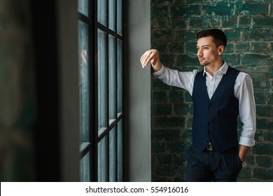 Elegant Man In A Vest