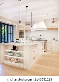 Elegant Modern Farmhouse Interior Kitchen Dining With Bar White Marble Charcoal Grey Chairs Bar Stools And Decor