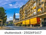 Elegant Montreux Street with Mountain Views - Swiss