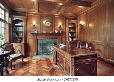 Elegant Office In Luxury Home