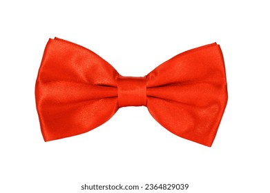 Elegant red bow tie isolated on white background. - Powered by Shutterstock