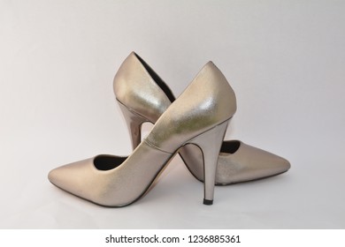 Elegant Silver Slipper For Women