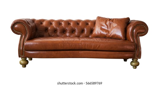 Elegant Sofa Isolated On White Background