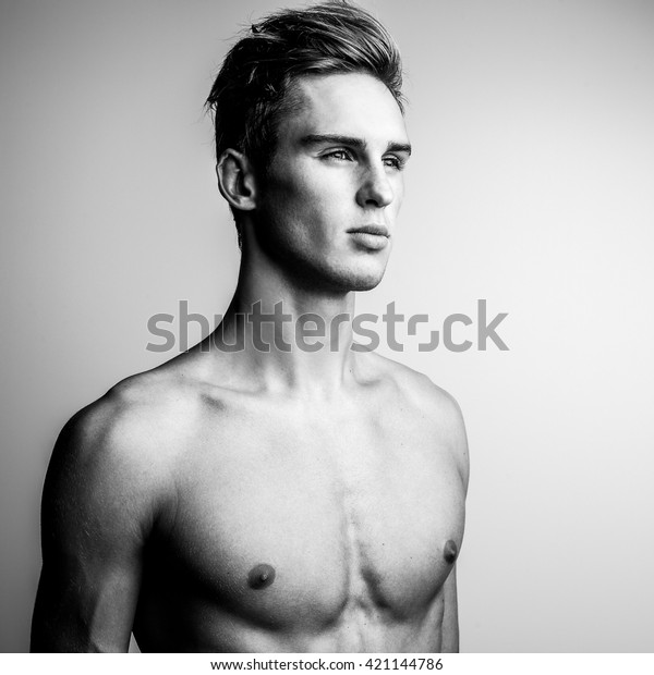 Elegant Stylish Handsome Man Blackwhite Studio Stock Photo Edit Now