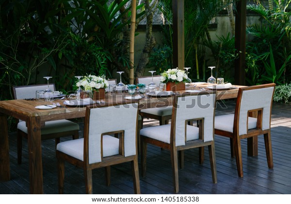 Elegant Table Set Wedding Reception Banquet Stock Image Download Now