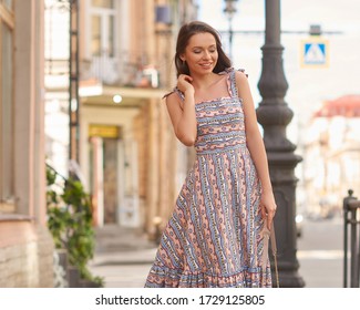 cute girl in sundress